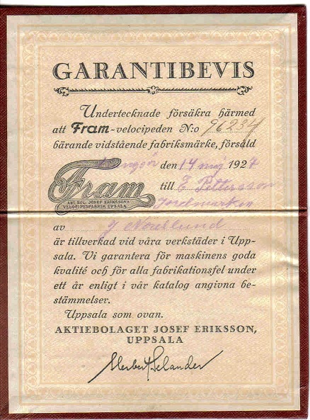 Fram garanti
