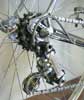 Modified and drilled Super Record derailleur